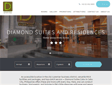 Tablet Screenshot of diamondsuitescebu.com